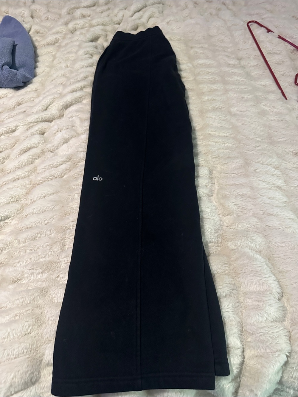 Alo Yoga Women's Black Wide-Leg Heavyweight Sweats Pants Size Medium - Picture 2 of 10